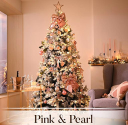 Romantic Elegance: Rose Pink & Gold Ornaments